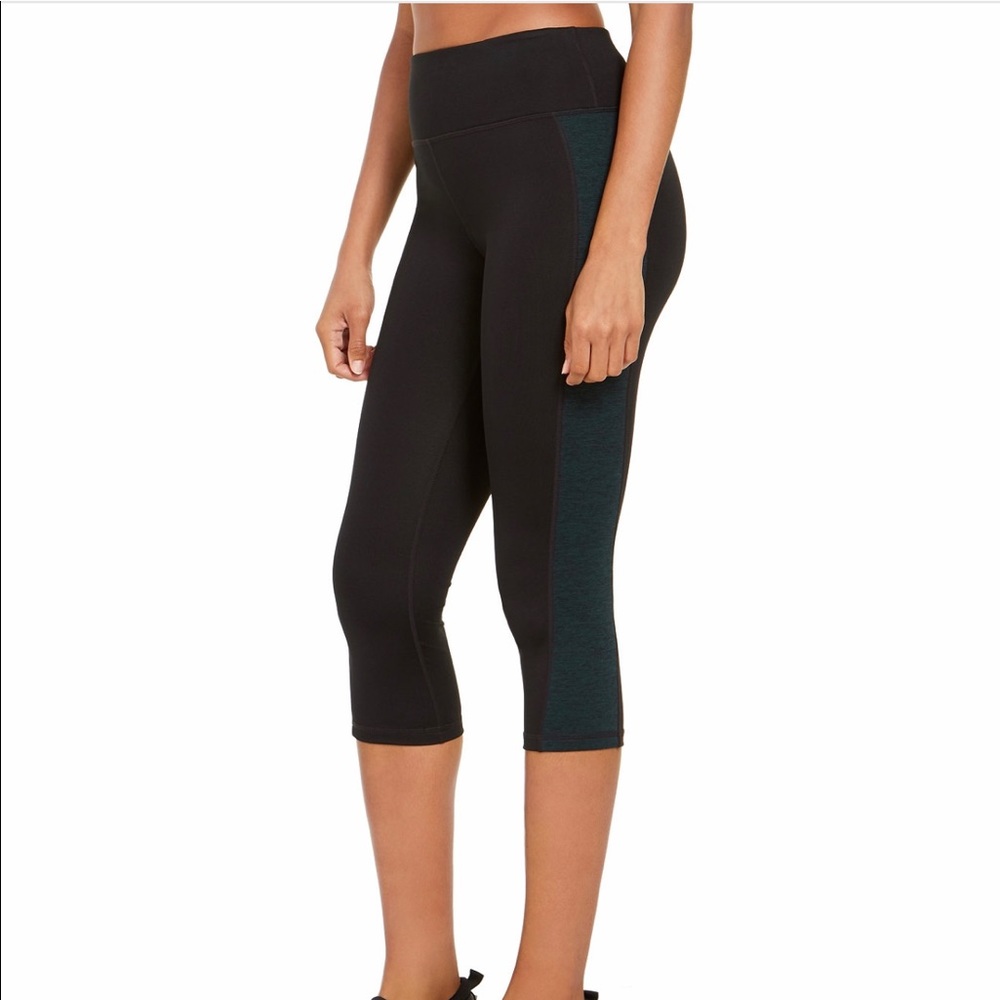 New Ideology colorblocked cropped leggings xs pants bottom line 🎁 birthday soft